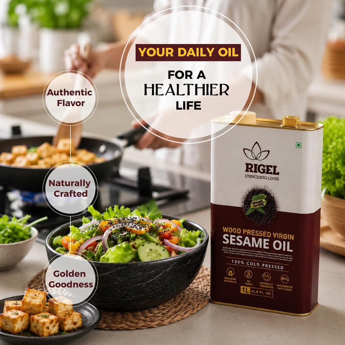 Sesame Oil - 1 Ltr, 5 Ltr