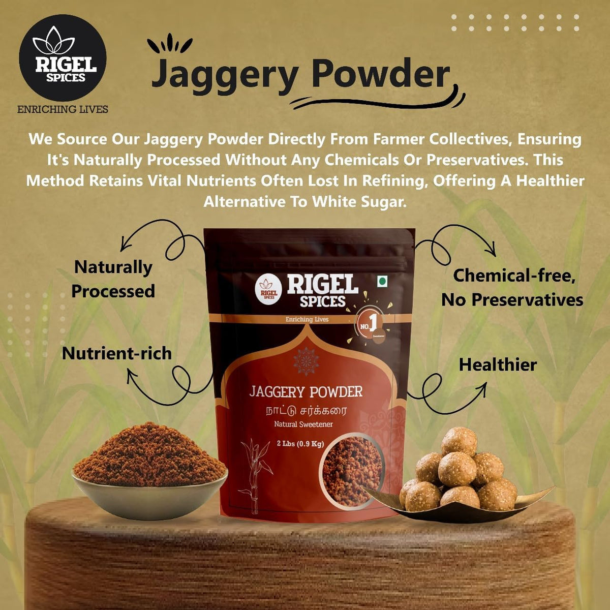 Premium Jaggery - 2 Lbs