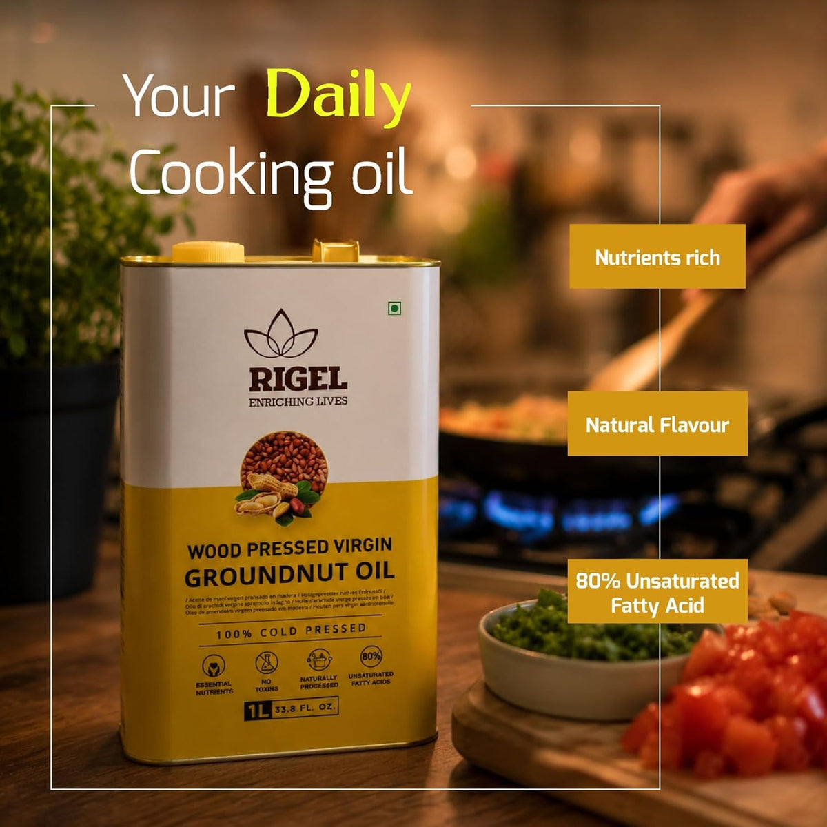 Groundnut Oil - 1Ltr, 5Ltr
