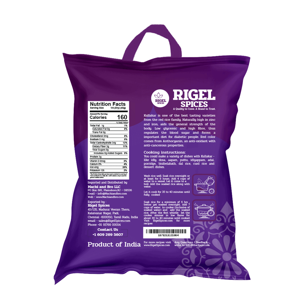 Kullakar Rice - 4 lbs image 1