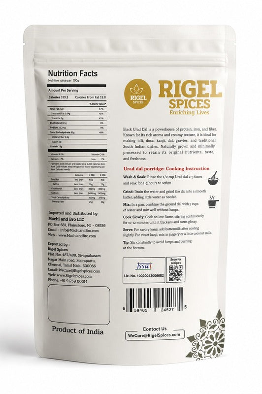 Black Urad Dhal - 4 Lbs