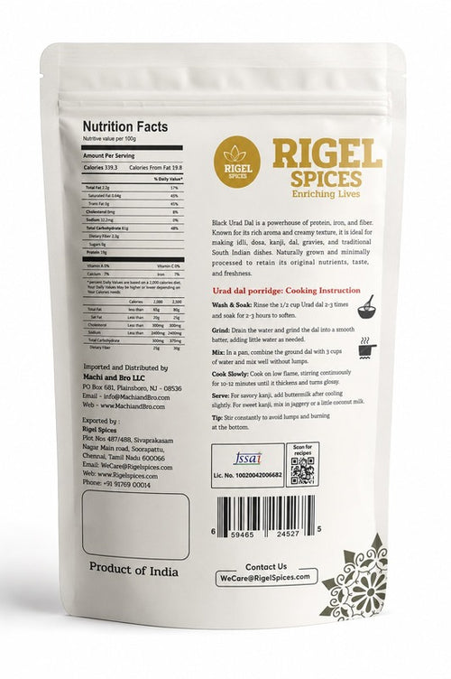 Black Urad Dhal - 4 Lbs